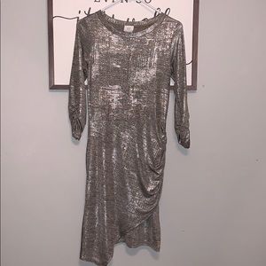 Metallic looking dress